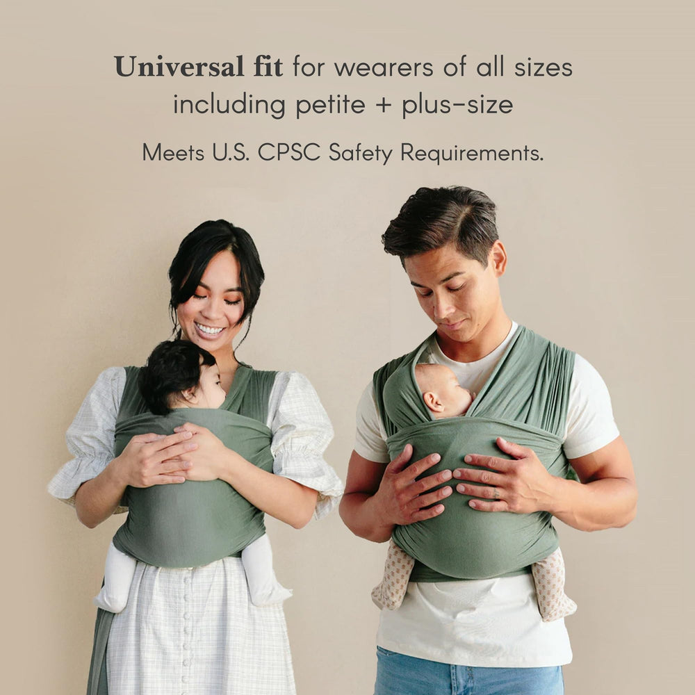 Solly Baby Wrap one-size-fits-all design fits diverse wearers.