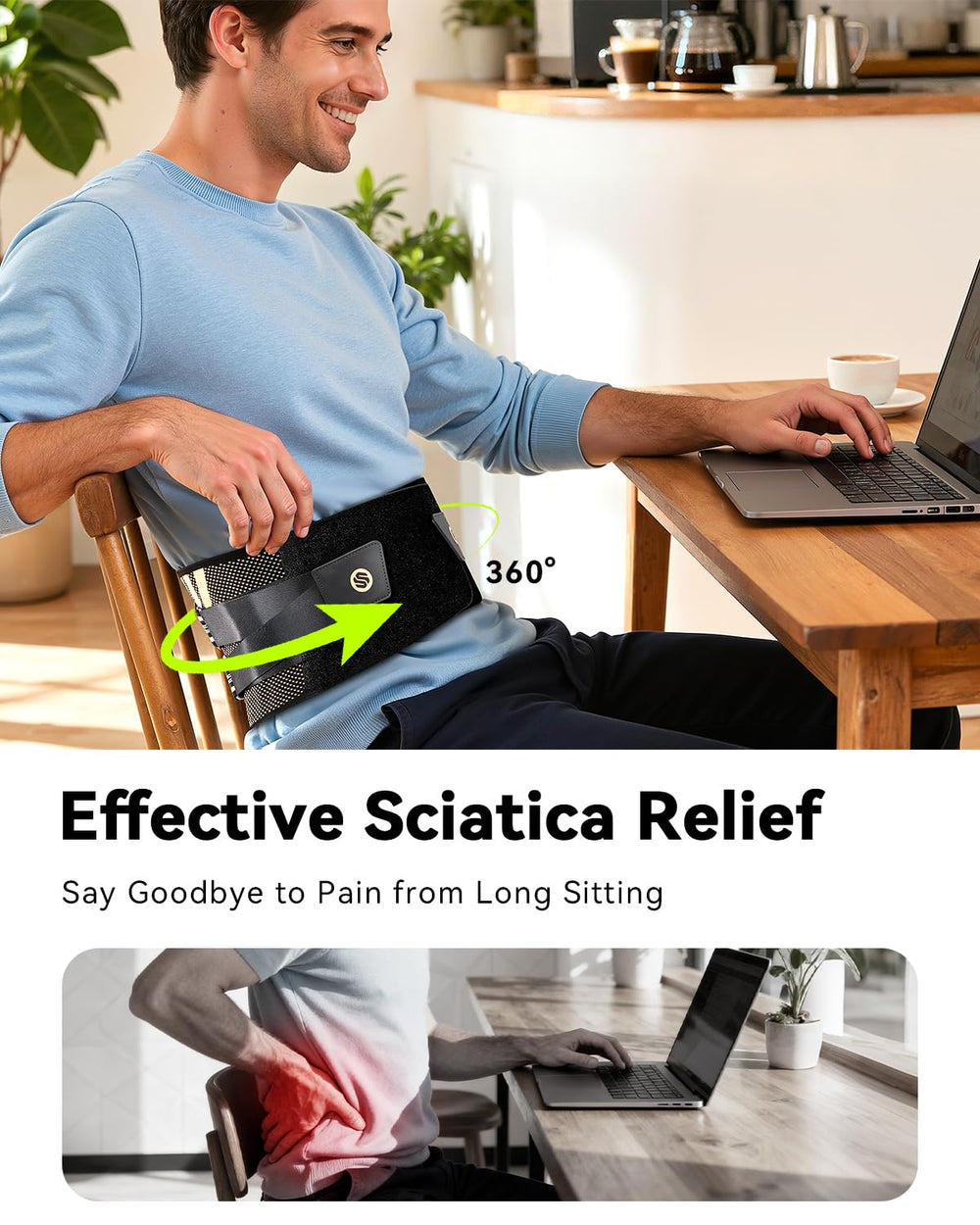 SOLOEVER abdominal straps provide core support during movement.