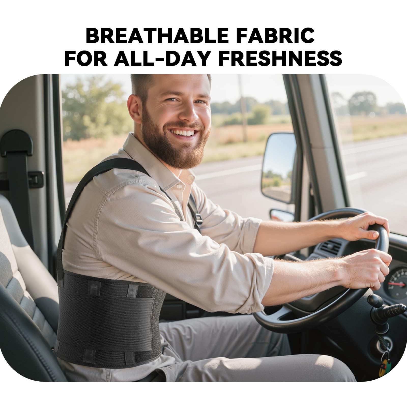 SOLOEVER Work Back Brace durable fabric for heavy-duty tasks and daily use