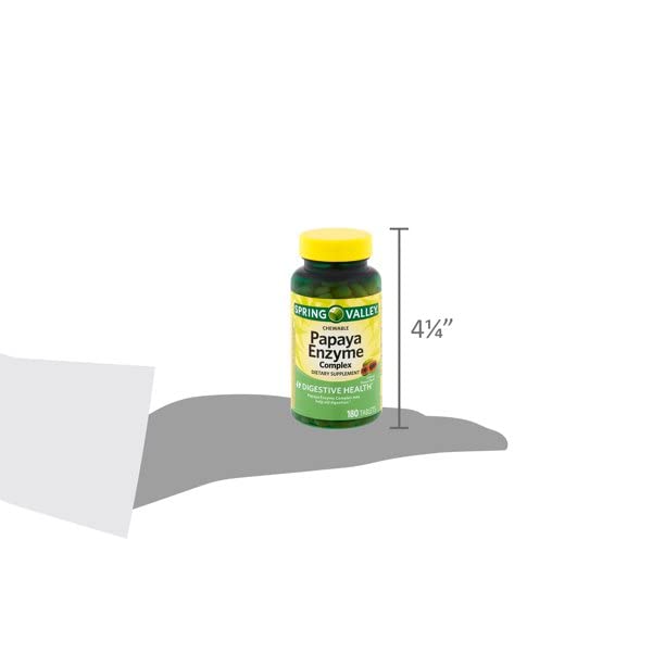 Somall Spring Valley Papaya Enzyme Complex packaging on counter highlights two pack convenience