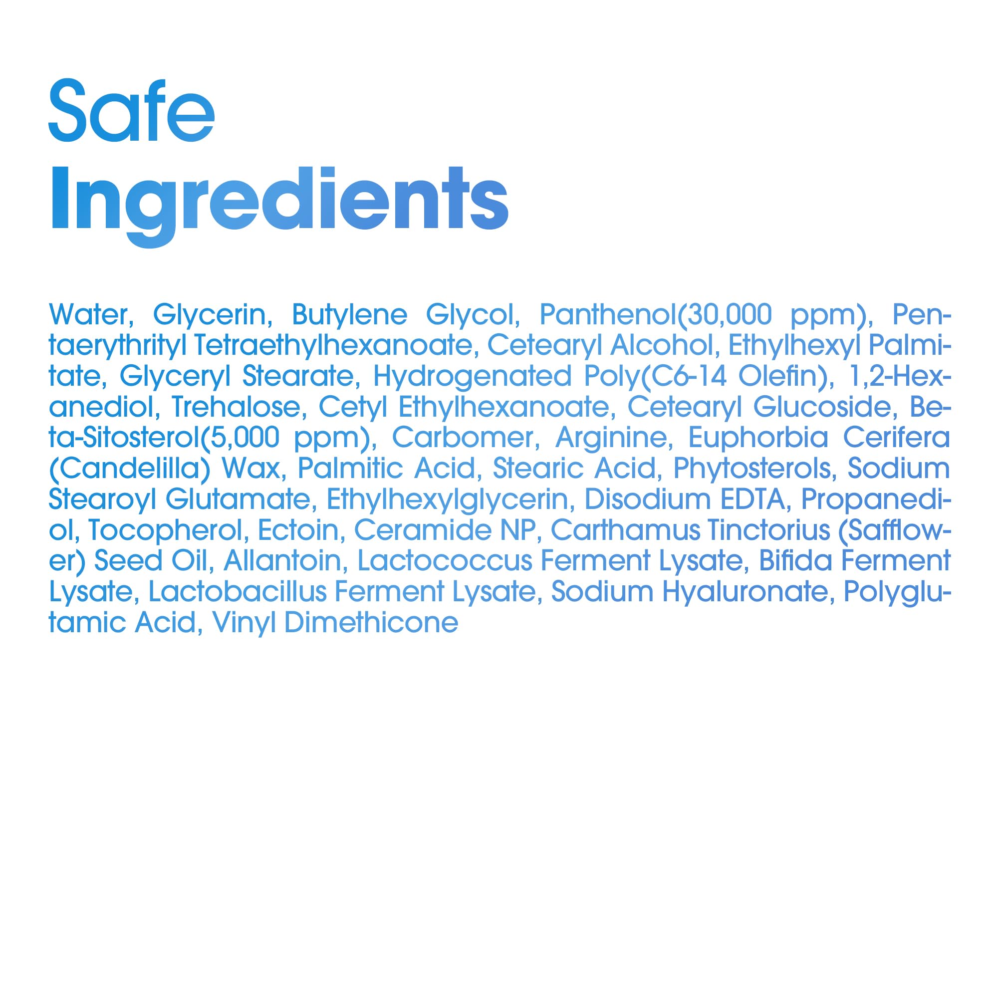 SOME BY MI Beta-Panthenol Repair Body Cream ingredient seal highlighting barrier support and hydration