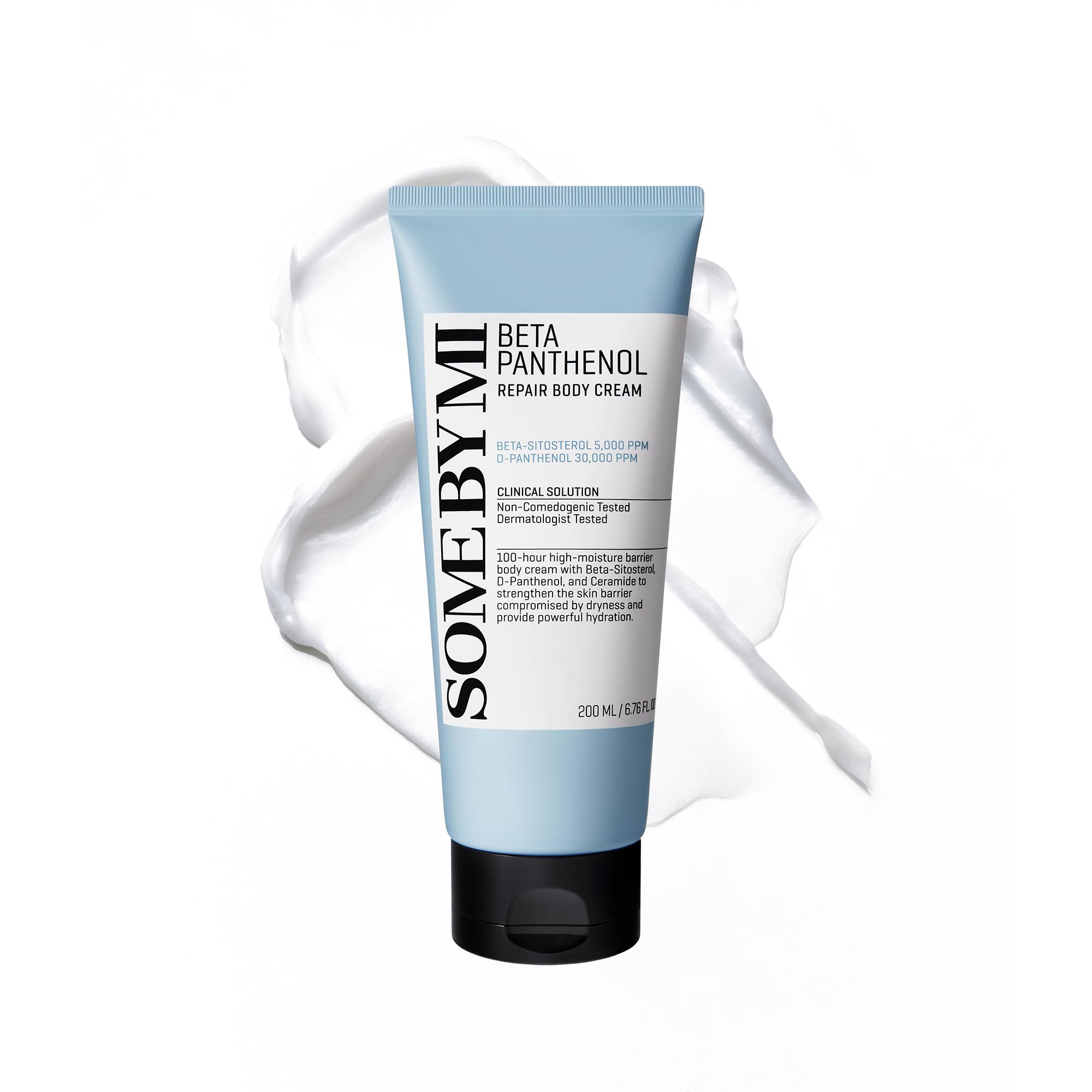 SOME BY MI Beta-Panthenol Repair Body Cream jar close-up showing rich hydration