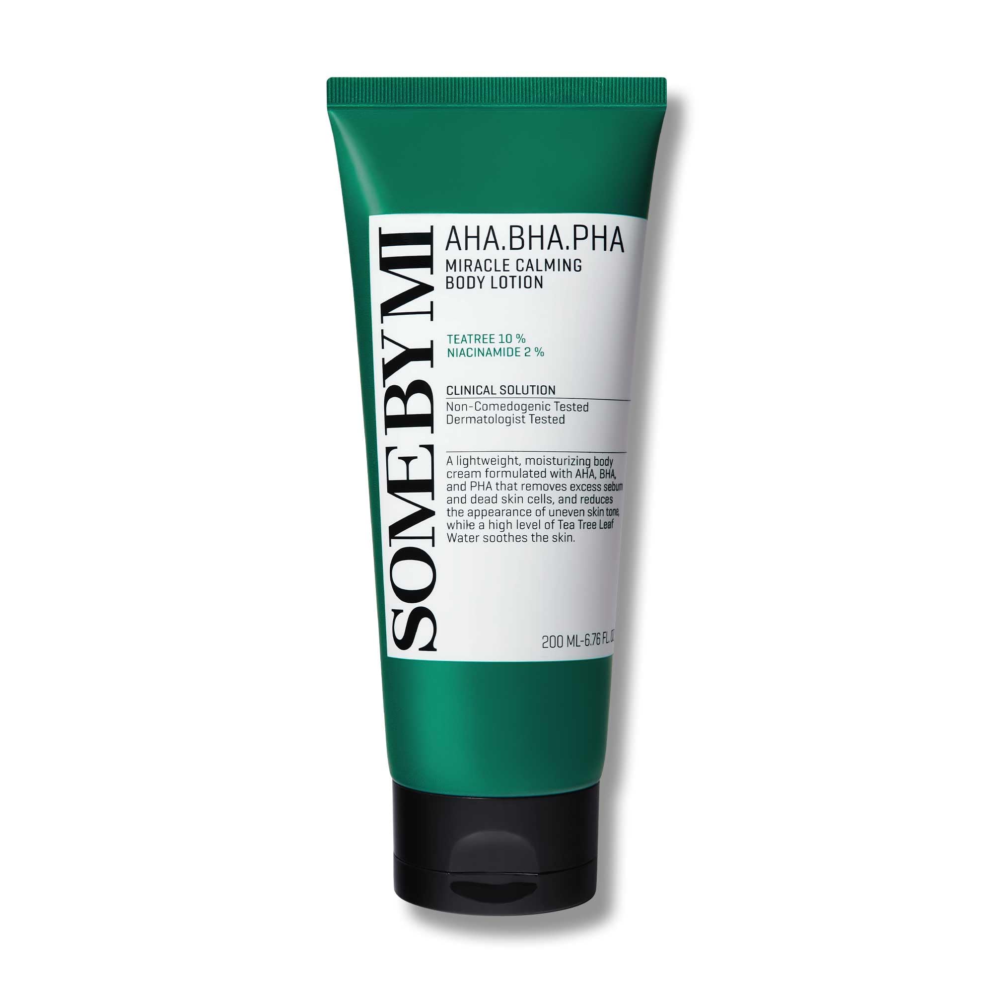 SOME BY MI Miracle Body Lotion bottle highlights easy daily hydration for dry skin.