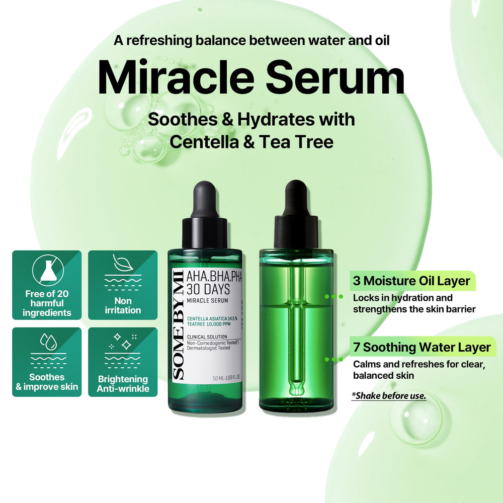 Some By Mi Miracle Serum label closeup with key ingredients and pH