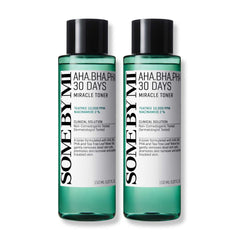 SOME BY MI Miracle Toner bottle close-up highlighting exfoliating formula for smoother skin