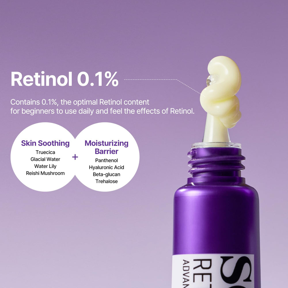 SOME BY MI Retinol Eye Cream close-up texture demonstrating creamy, moisturizing consistency.
