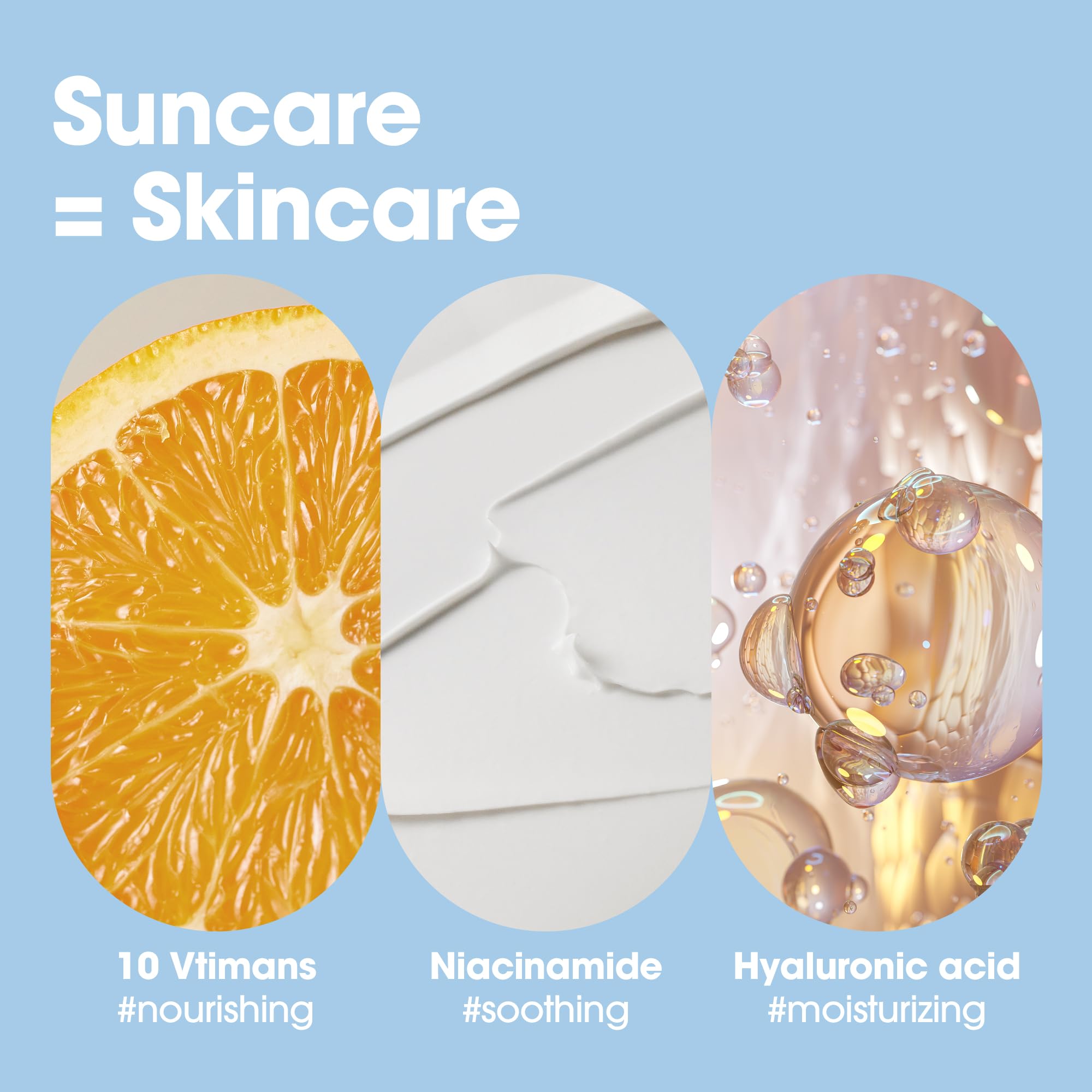 SOME BY MI V10 Hyal Air Fit Sunscreen no white cast on skin