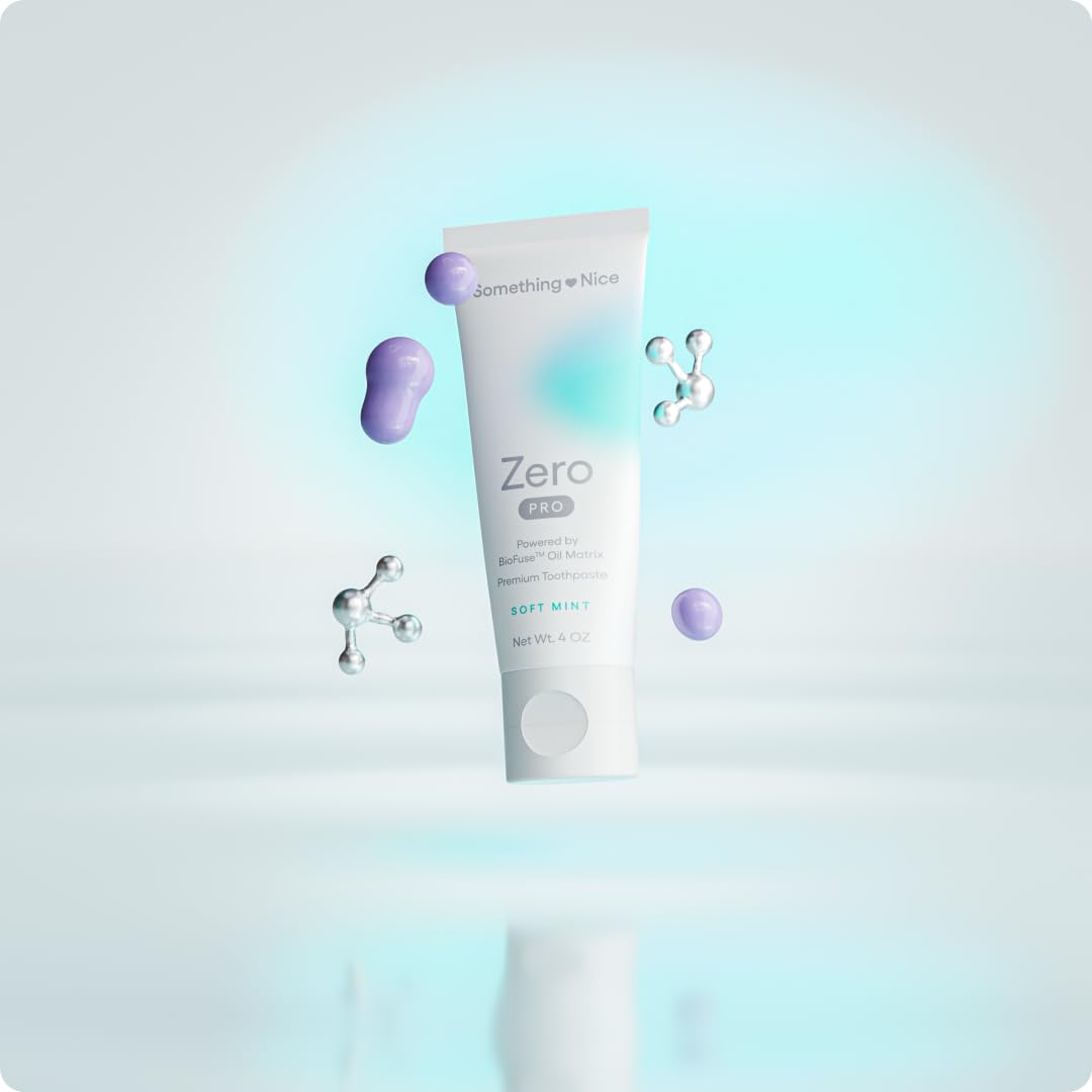 Something Nice Zero Pro toothpaste nano-hap powder texture.