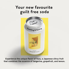 Something & Nothing Yuzu sparkling water on ice delivers fuller flavor and refreshing citrus.
