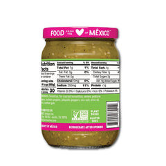 Somos Green Enchilada Sauce label highlights natural ingredients.