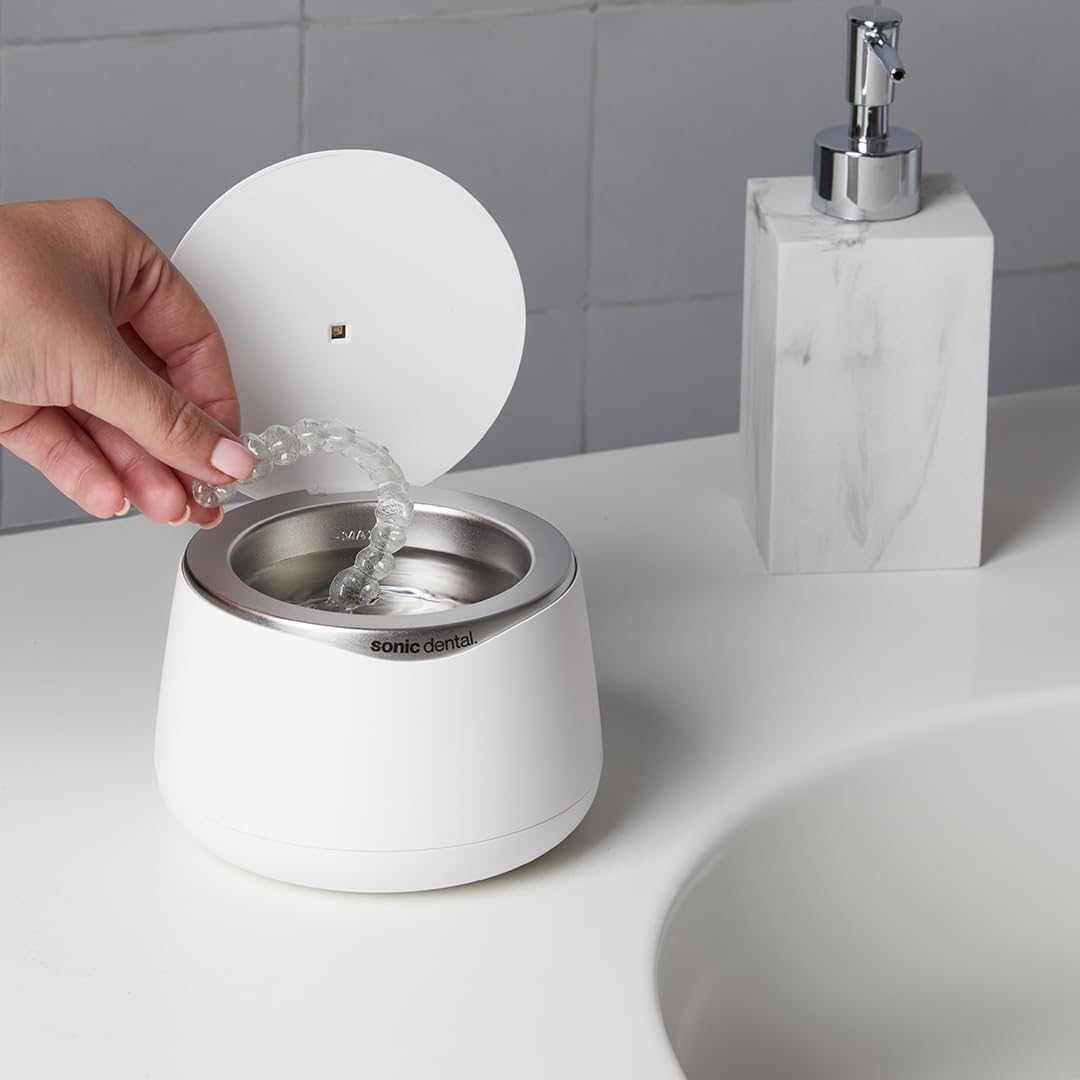 Sonic Pro dental cleaner compact design on countertop ideal for small spaces