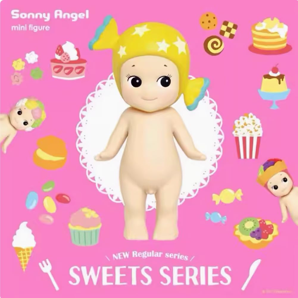 Sonny Angel Sweets collectible mini figure offers delightful display.
