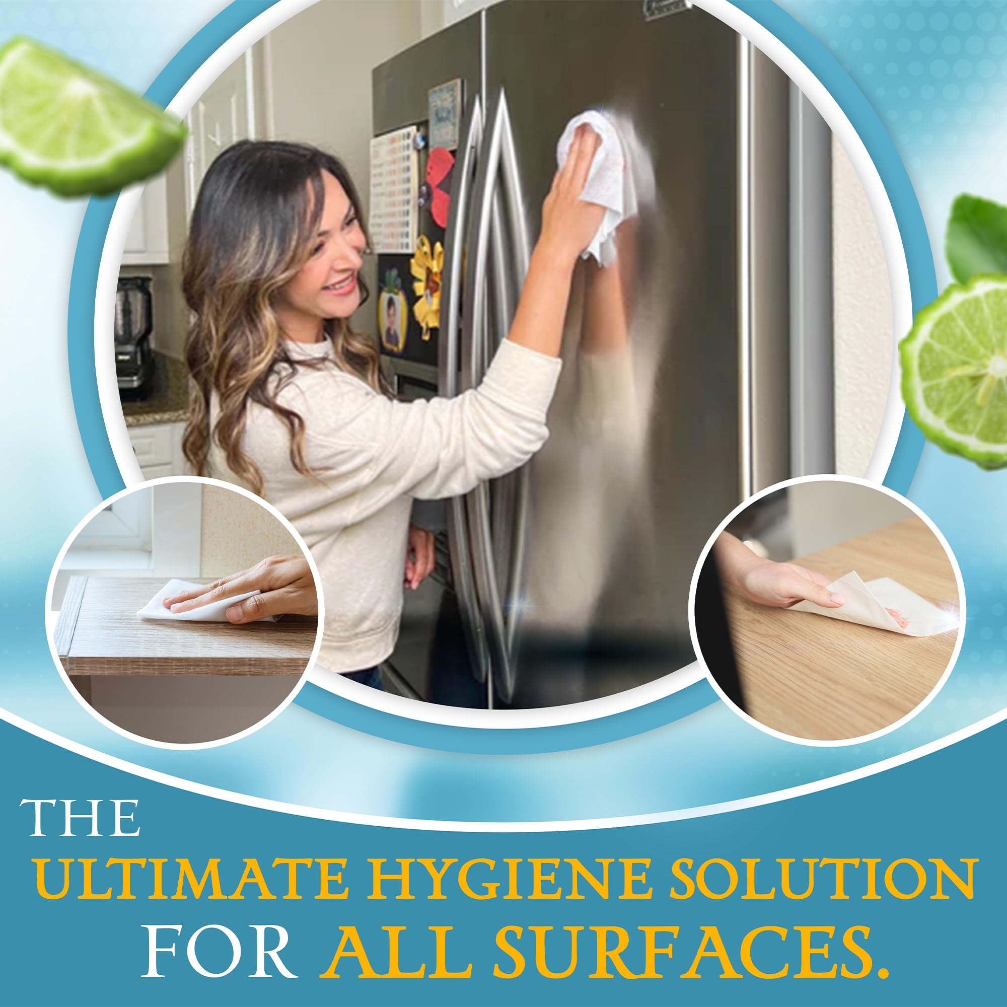 SONO disinfecting wipes ideal for high-traffic areas like bathrooms and entryways.