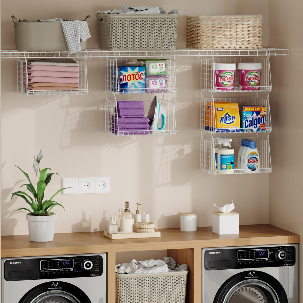 Sonyabecca Space-saving design reduces clutter in small laundry rooms.
