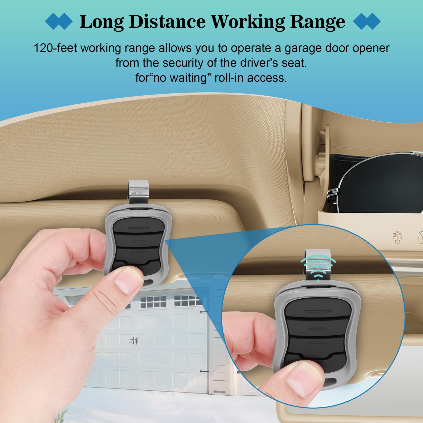 Soobool visitor clip to attach a spare remote to your car