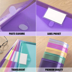 Sooez label pocket enables quick classification of documents.