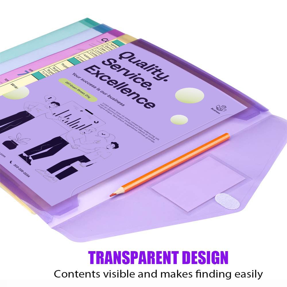 Sooez waterproof PP material protects papers in rain or spills.