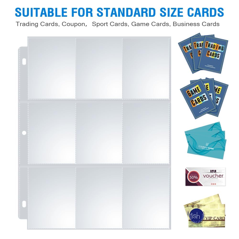 Sooez pages fit standard 3-ring binders for easy expansion