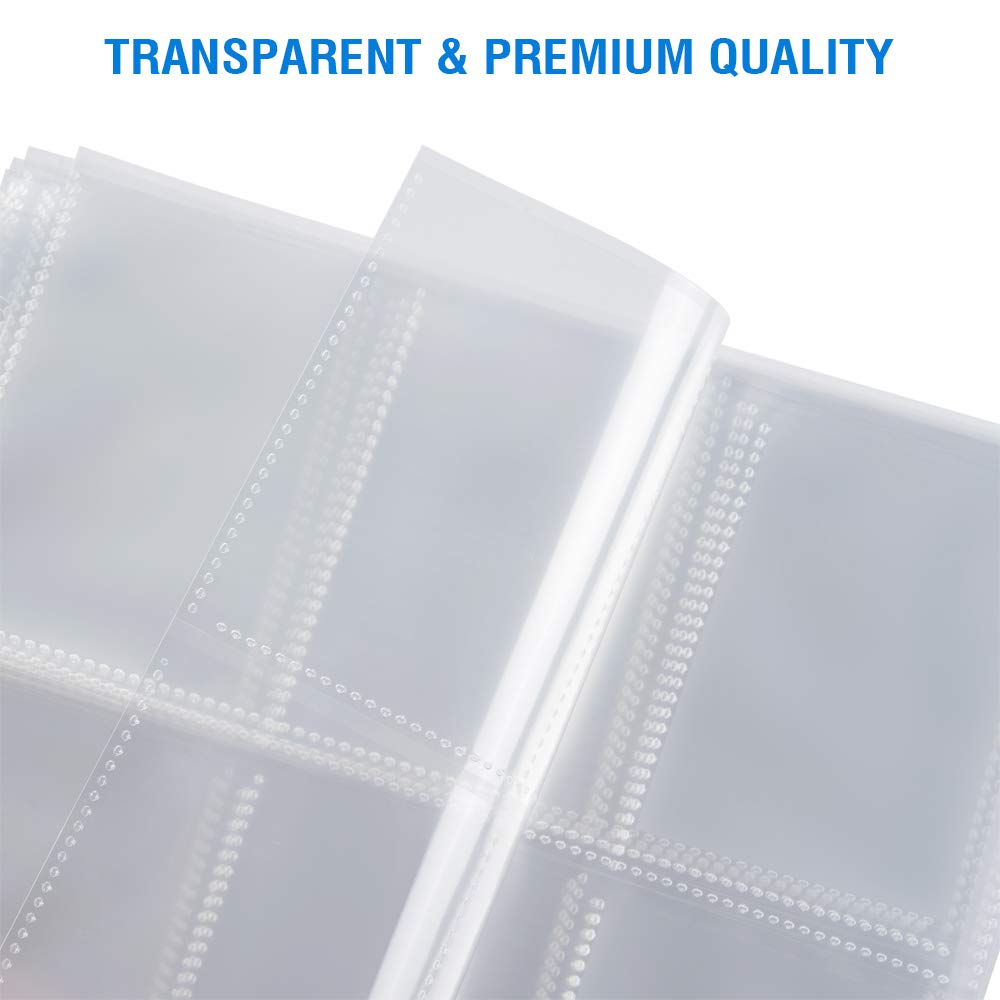 Sooez 3-ring binder compatible pages fit standard binders for organization.