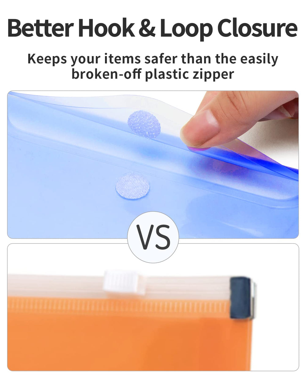Sooez six bright colors see-through envelopes simplify color coding.