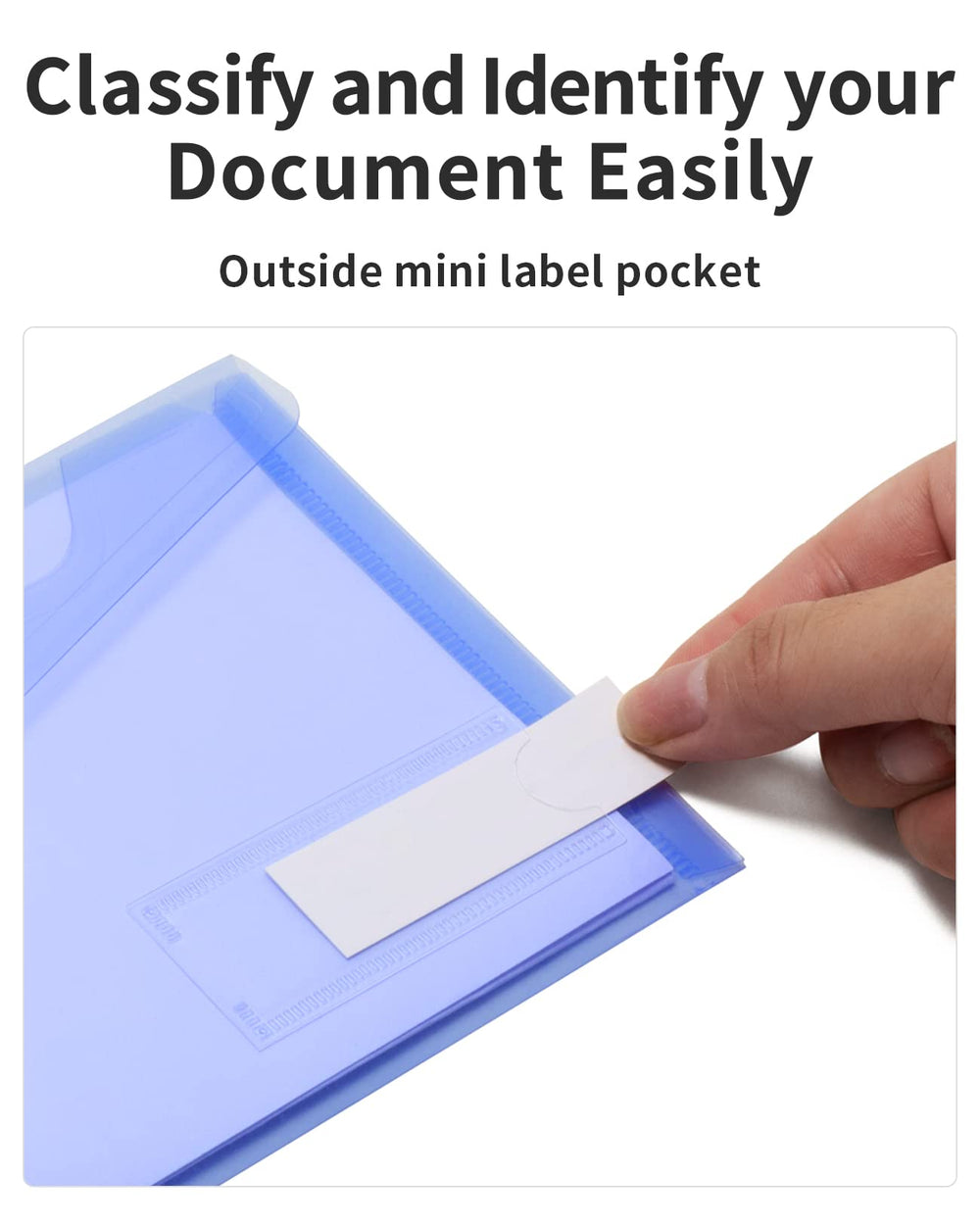 Sooez A6 size file bags hold small papers and receipts neatly.