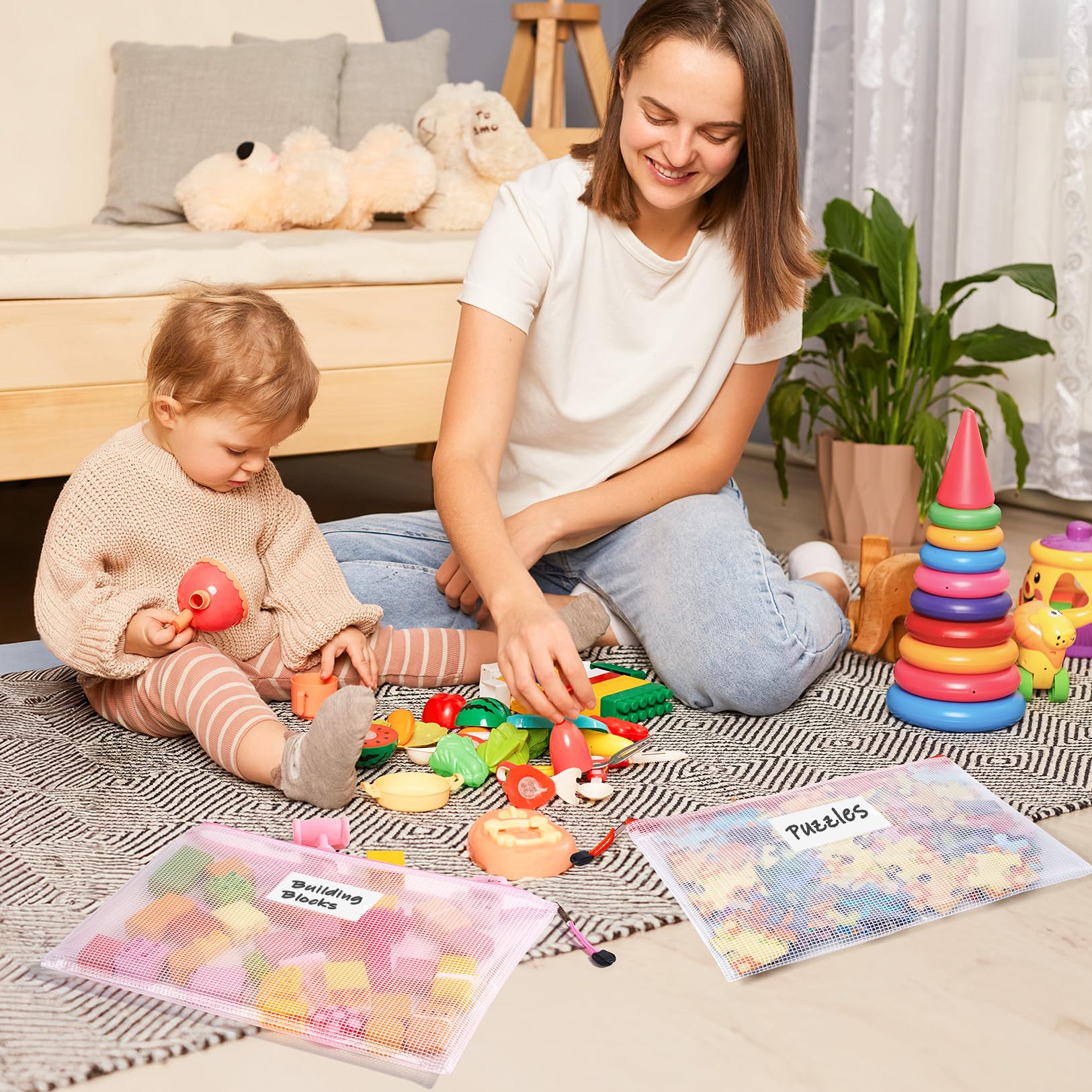 Sooez classroom storage bags simplify supplies organization for teachers.