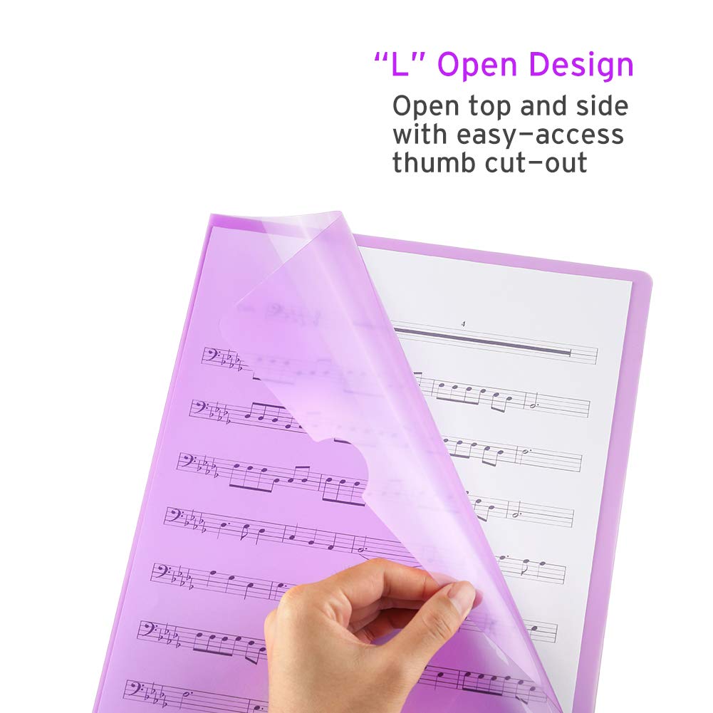 Sooez purple clear folder helps color-coded project organization.