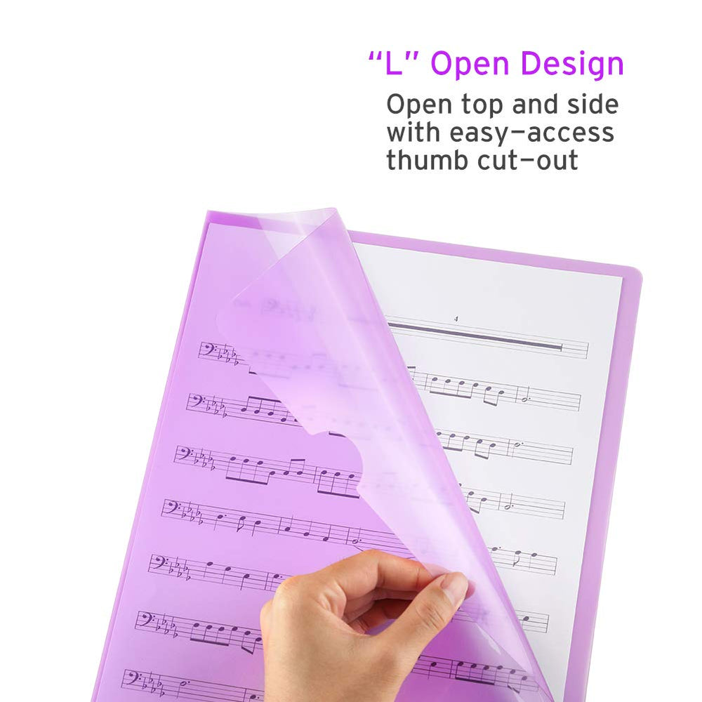 Sooez purple clear folder helps color-coded project organization.