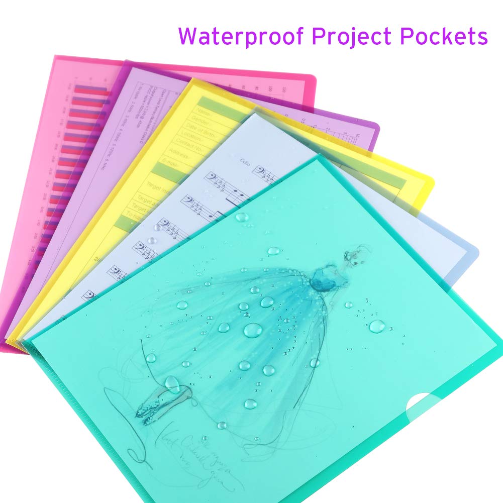 Sooez yellow clear folder stands out for rapid document finding.