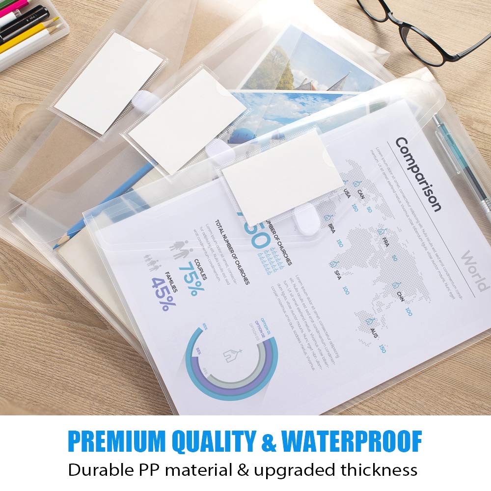 Sooez folders hold at least 200 letter size sheets
