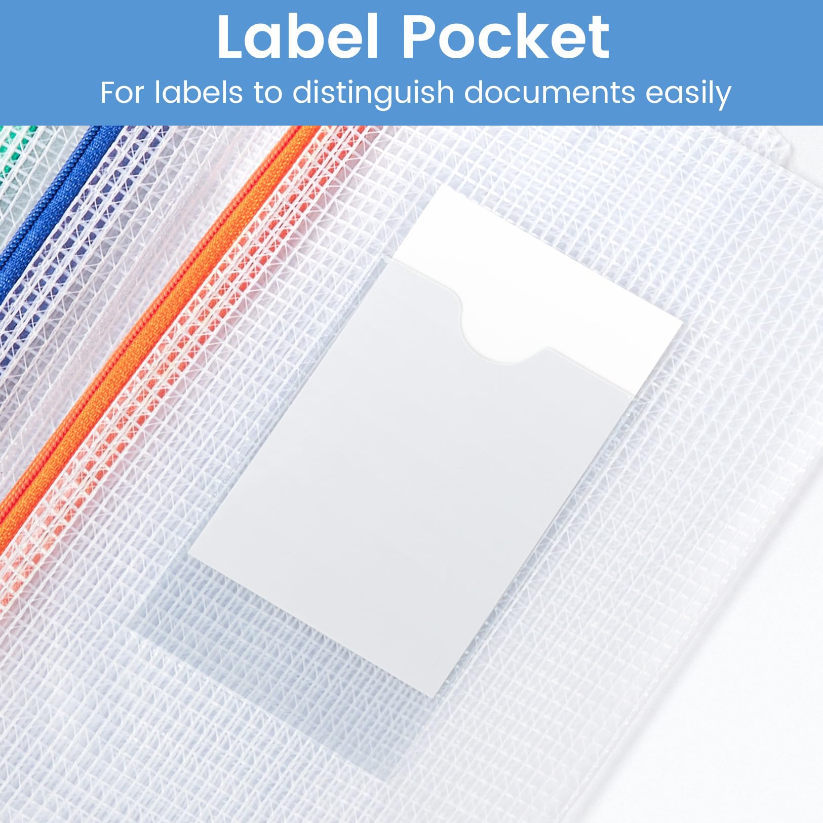 Sooez label pocket design with translucent material