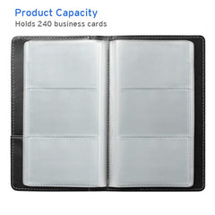 Sooez card book 240-card capacity spread highlights ample card storage