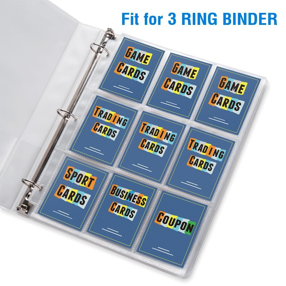 Sooez multi-use card protectors suitable for collectibles and receipts
