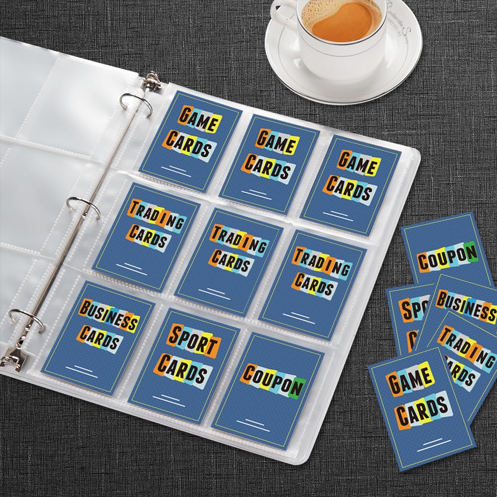 Sooez multi-use protectors organize trading cards, game cards, receipts, and more.