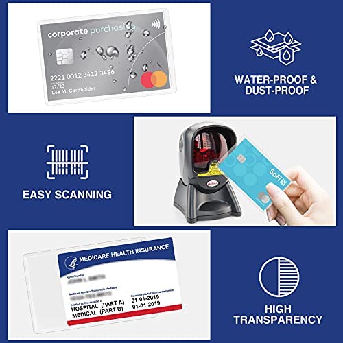 Sooez wallet-compatible sleeves fit most slots in men's and women's wallets
