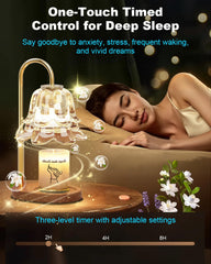 SooFoo candle warmer lamp with dimmer control for adjustable fragrance intensity.