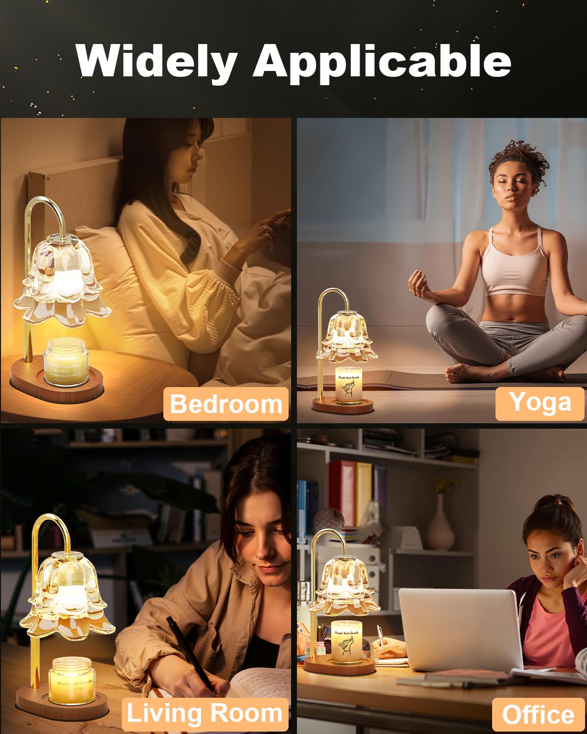 SooFoo warmer uses two GU10 bulbs for balanced light and scent.