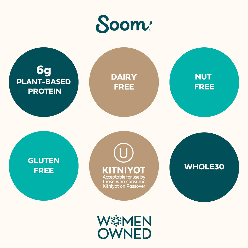 Soom Tahini hummus and dressing plate shows creamy texture