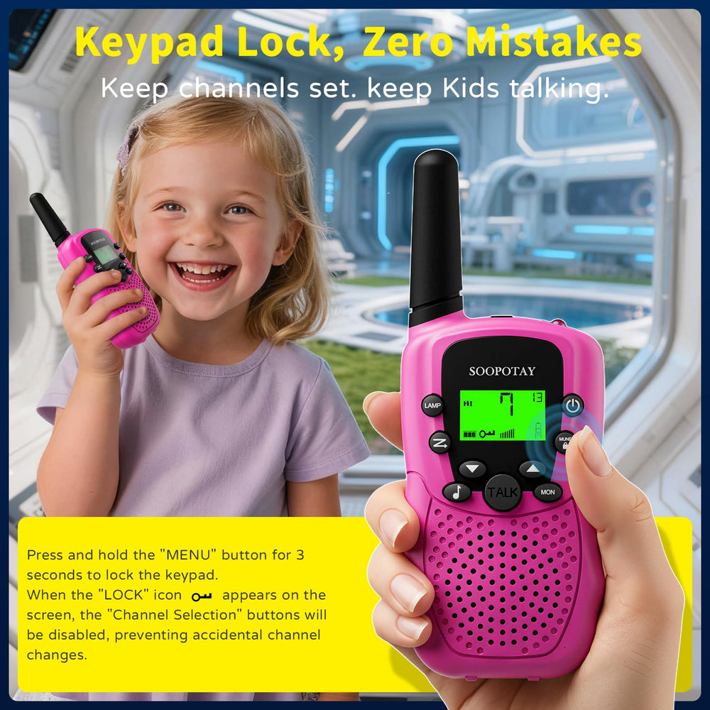 Soopotay kid friendly walkie talkies suit camping and outdoor play at dusk