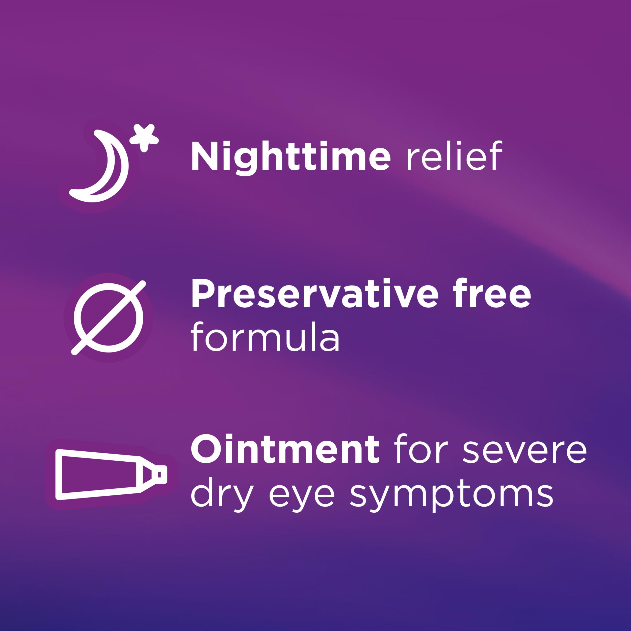 Soothe eye ointment gentle for sensitive eyes during night use.