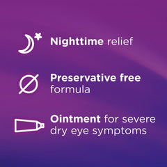 Soothe eye ointment gentle for sensitive eyes during night use.