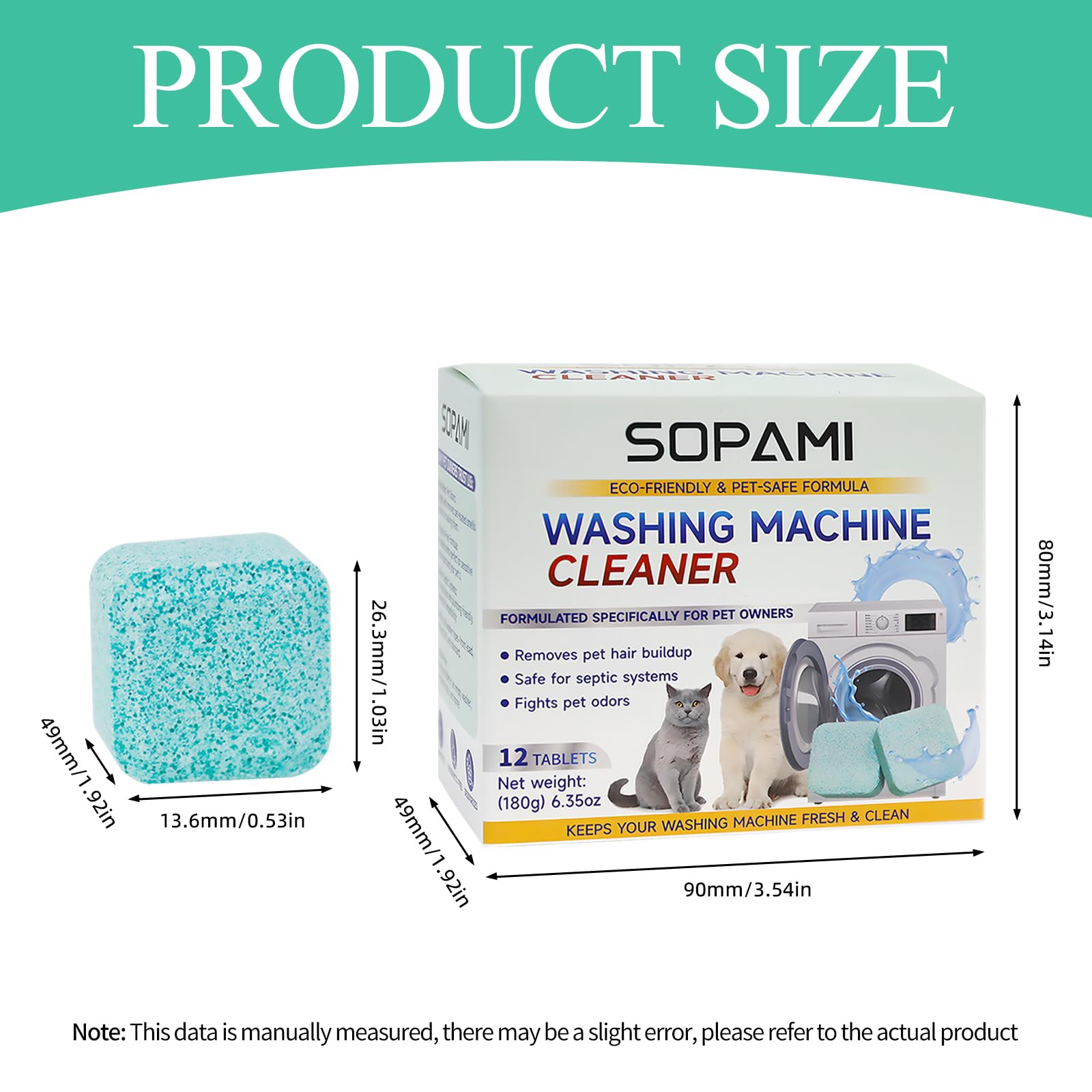 SOPAMI helps reduce pet hair buildup in filters and drains.