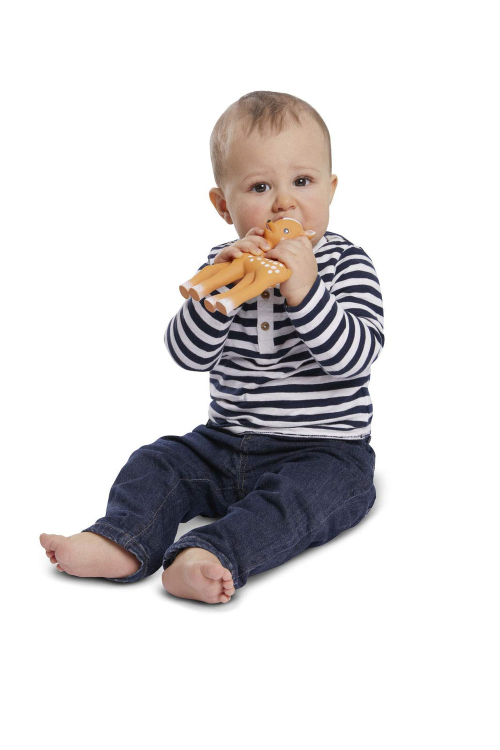 Sophie la girafe Fanfan teether suitable for newborn use from 0+ months.