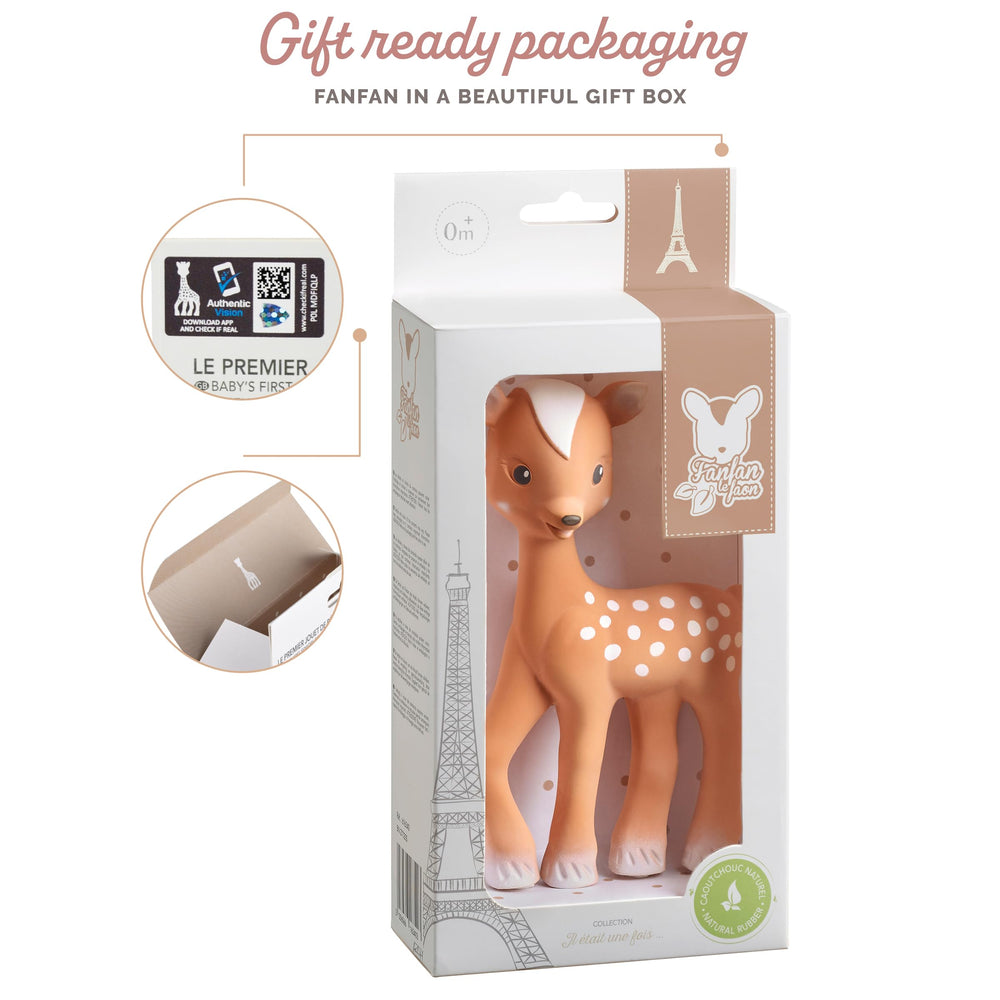 Sophie la girafe Fanfan teether perfect for teething and early playtime.
