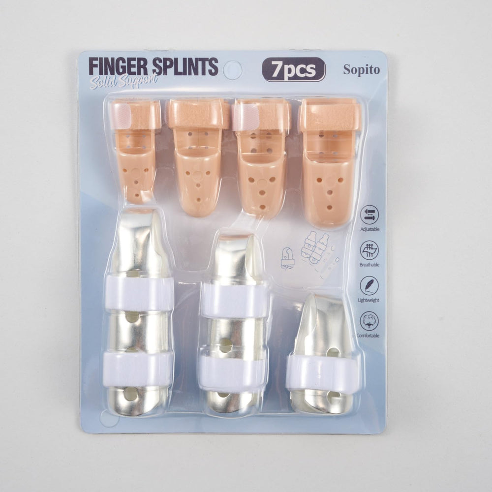 Sopito package includes 3 metal and 4 plastic splints