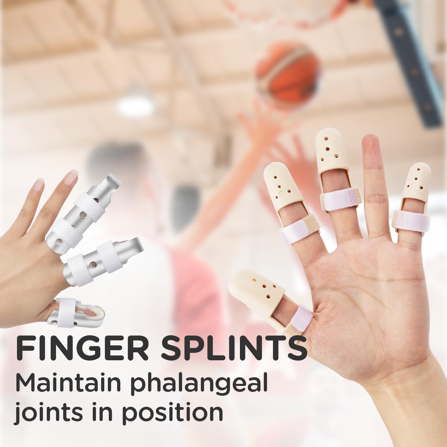 Sopito finger splints come in L, M, S sizes for many fingers