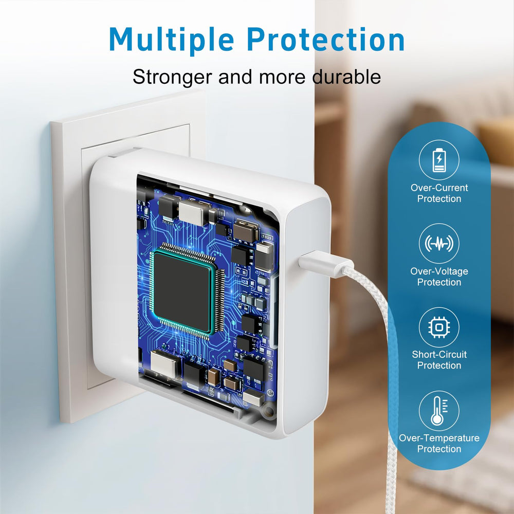 SorsnA charger with temperature protection for safe, continuous use