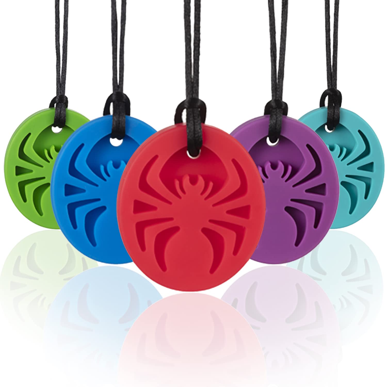 SOSKYGELO Spider Sensory Necklace front texture for calm focus.