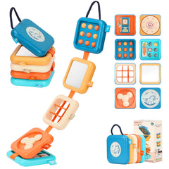 SOSUSHOE Busy Board montessori activities for tactile exploration during travel.