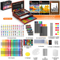 Soucolor 24 acrylic paints deliver bright, durable color for acrylic artworks.